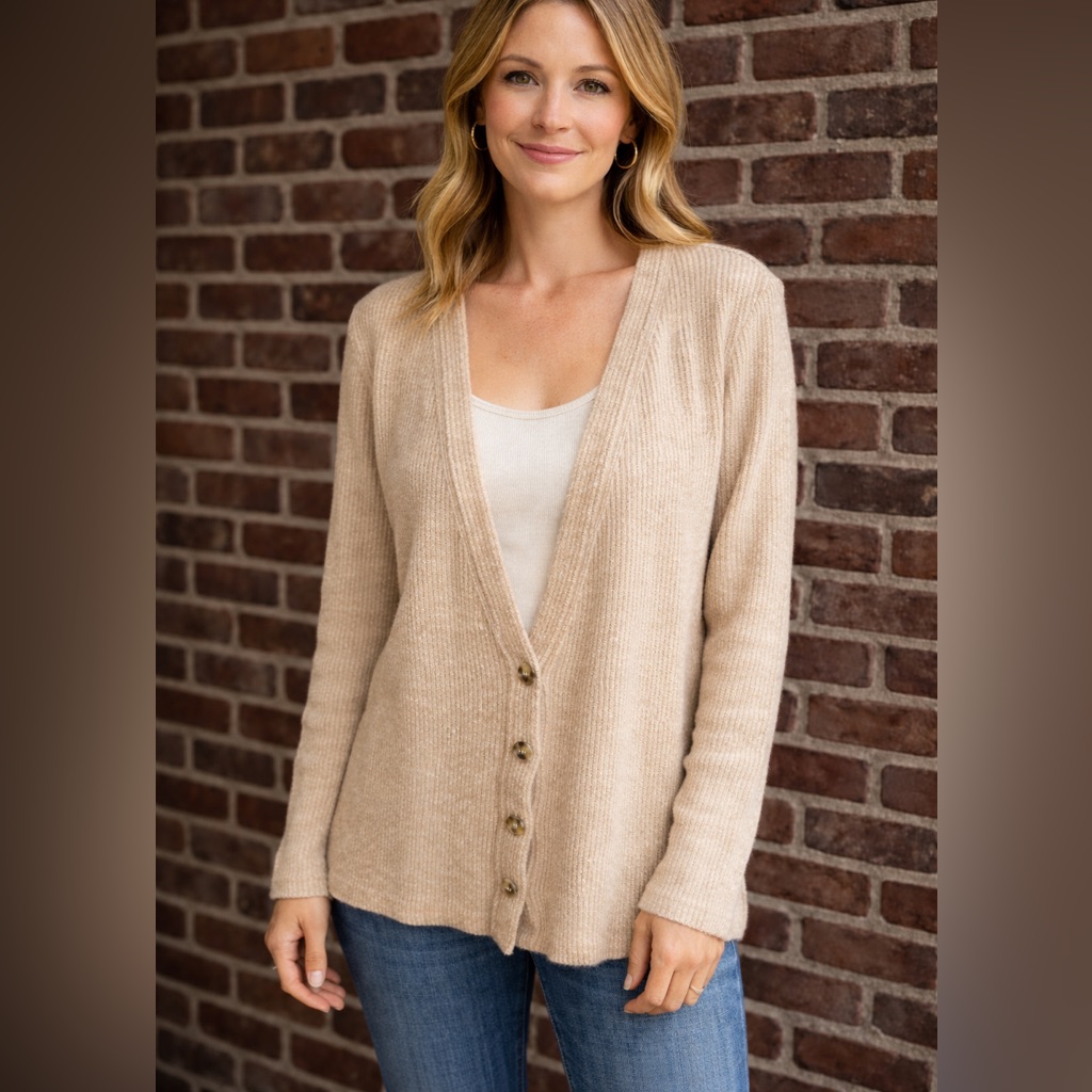 Banana Republic Light Tan Cardigan